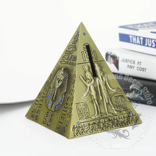 Metal Pyramid Coin Bank